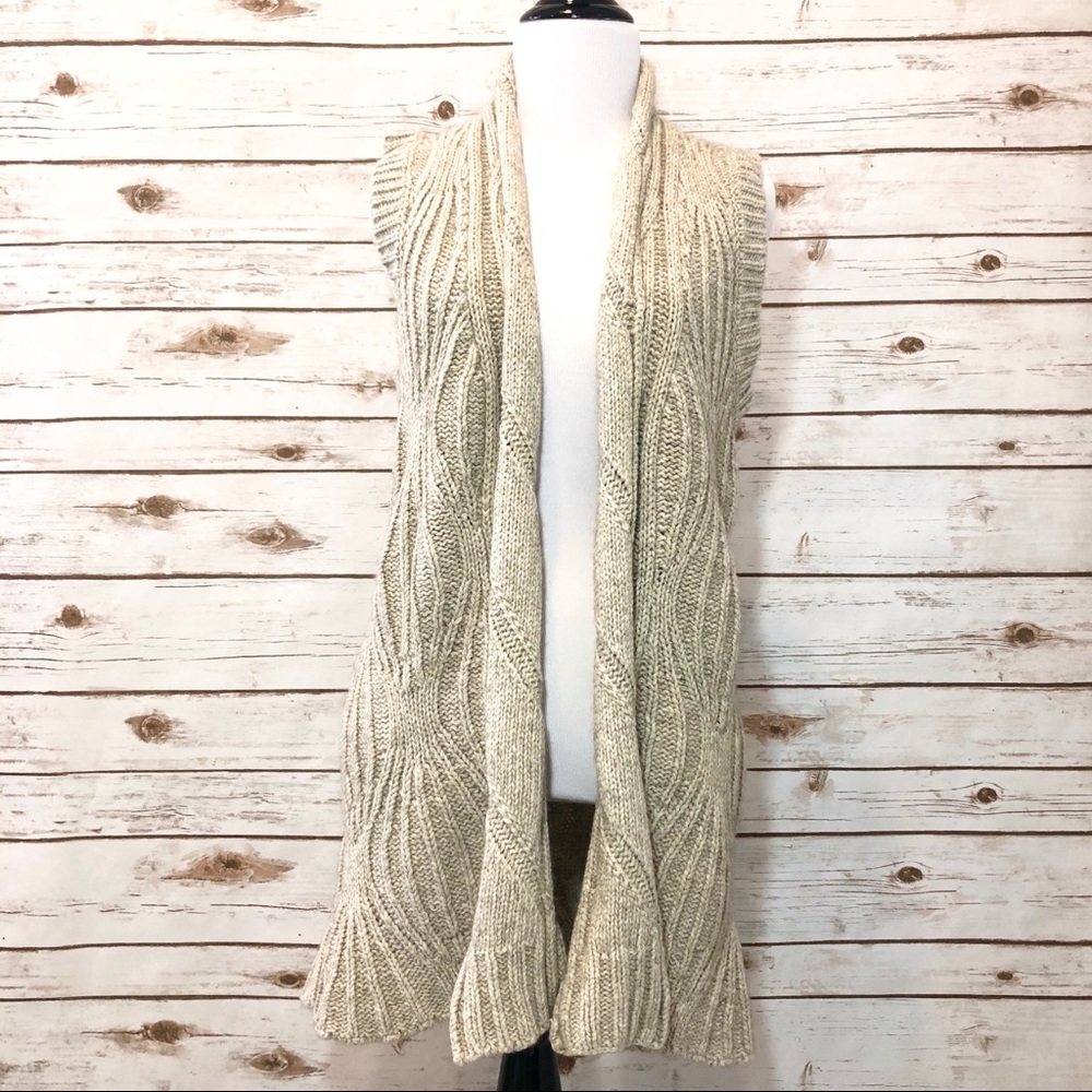 * CAbi • Chunky Cable Knit Sweater Vest